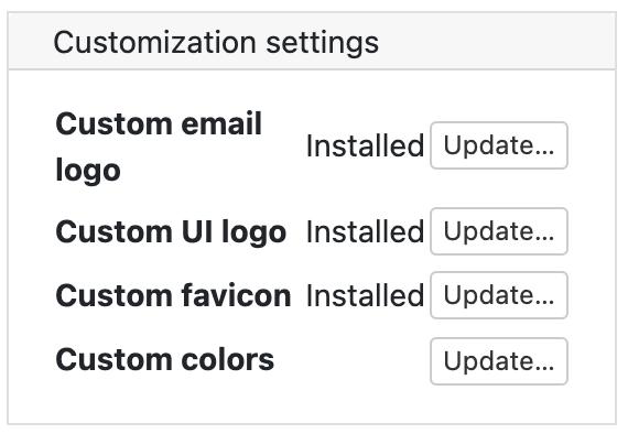 Removing Conductor Customization settings on the Settings page