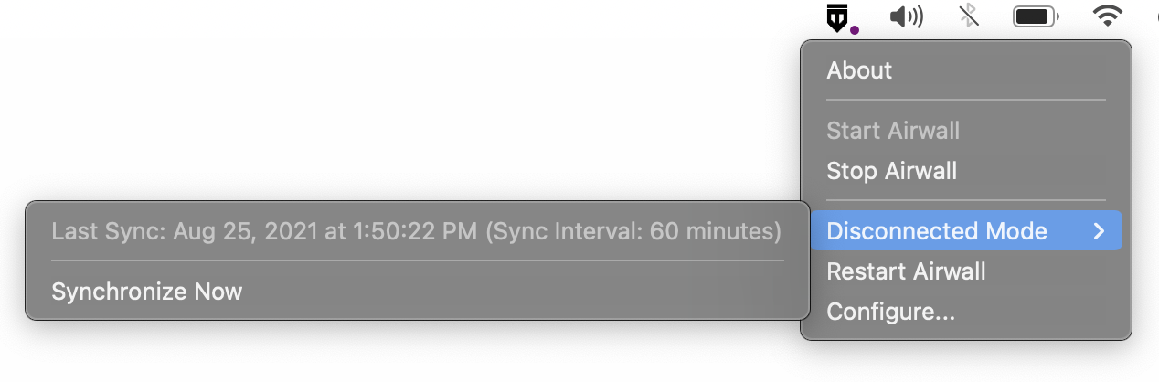 Disconnected Mode Sync Now for macOS