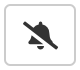 Dismiss events icon (a crossed out bell)
