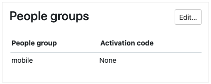 Add a person to People groups from their People page